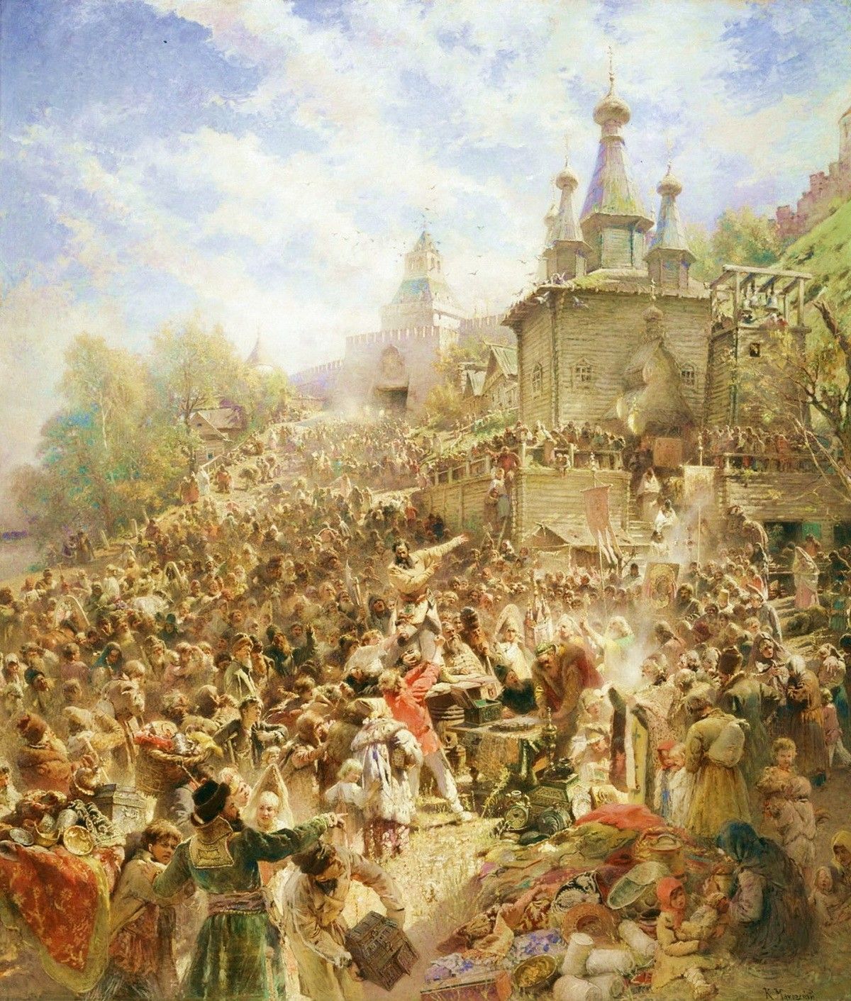М.И. Песков. Воззвание Минина к нижегородцам в 1611 году...