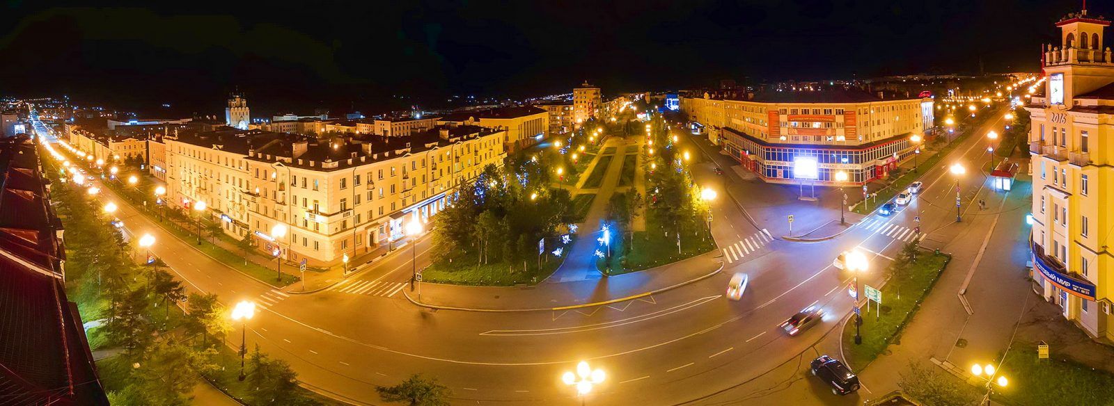 Ночной Магадан. Автор фото Алексей Гнездилов