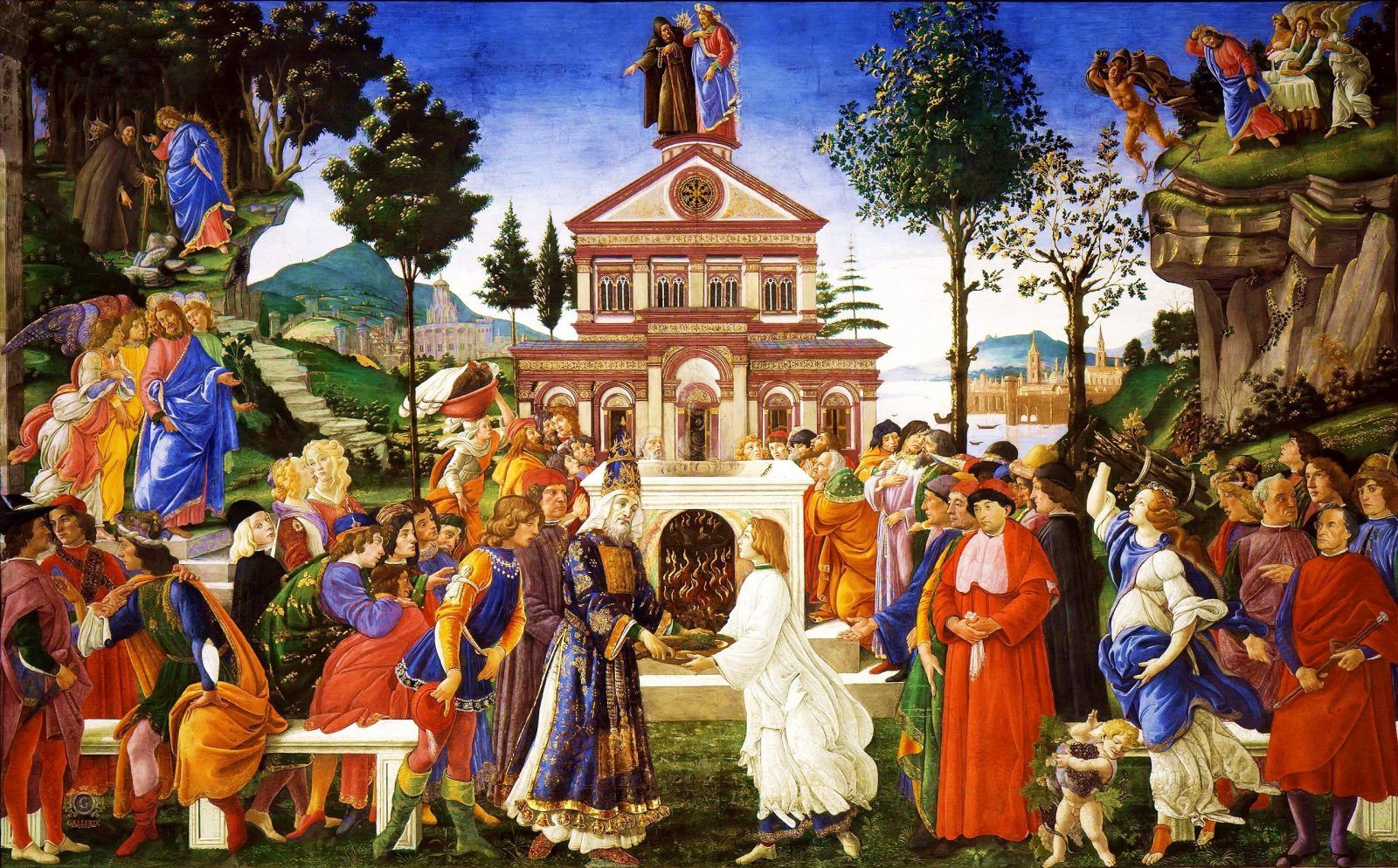 «Искушение Христа» — фреска работы Сандро Боттичелли, написанная в период 1480-1482 гг. Расположена в Сикстинской капелле, Ватикан...