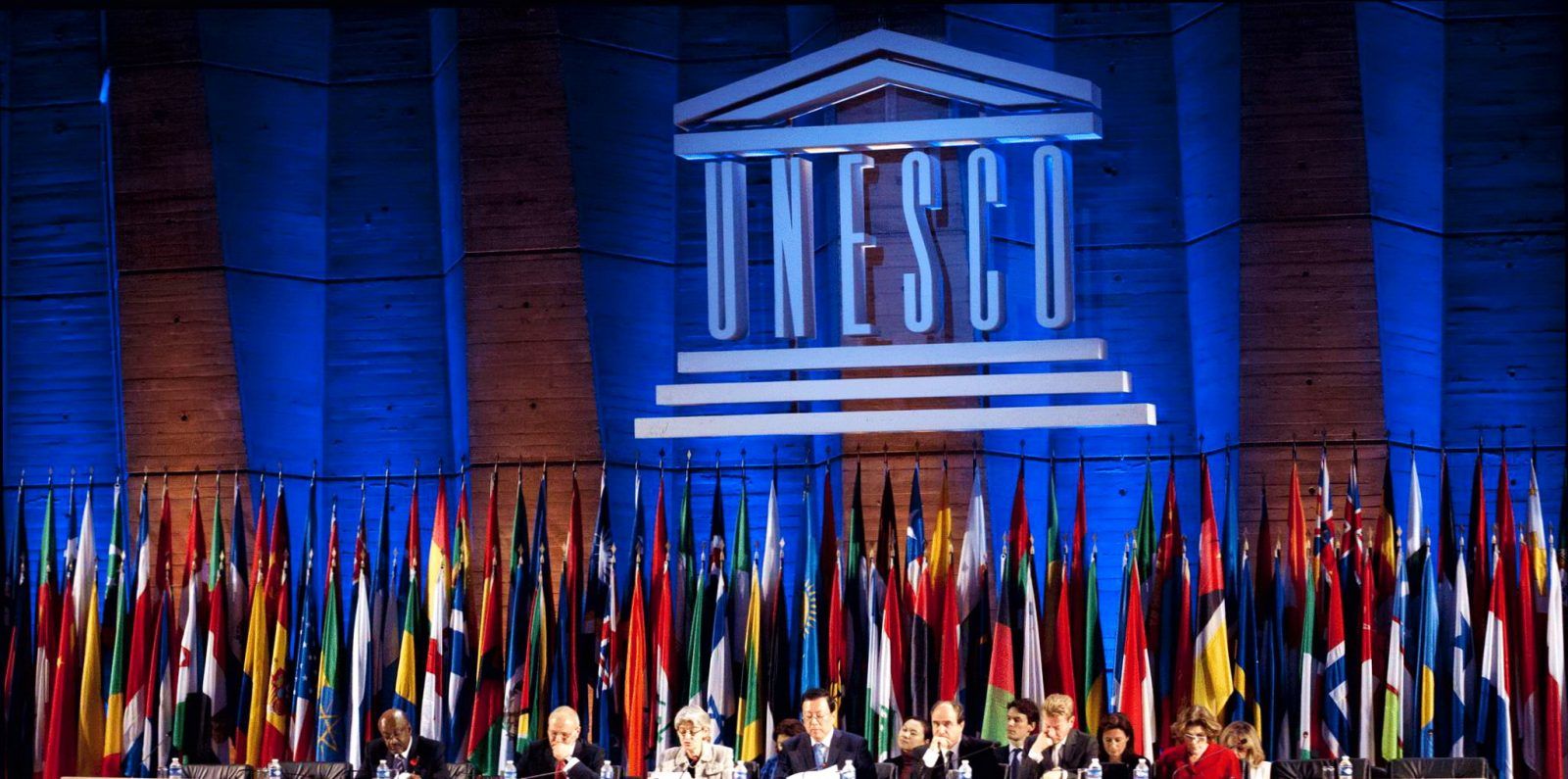Участники Всемирного форума по образованию в Инчхоне (Республика Корея): в центре — Генеральный директор ЮНЕСКО Ирина Бокова и Генеральный Секретарь ООН Пан Ги Мун